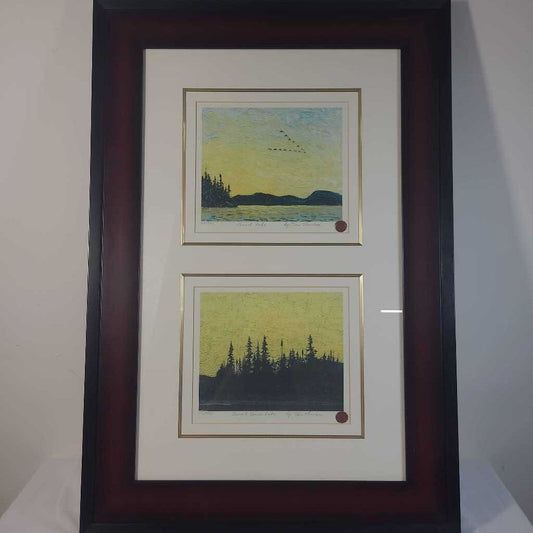 ROUND LAKE & SUNSET, CANOE LAKE - T.THOMPSON