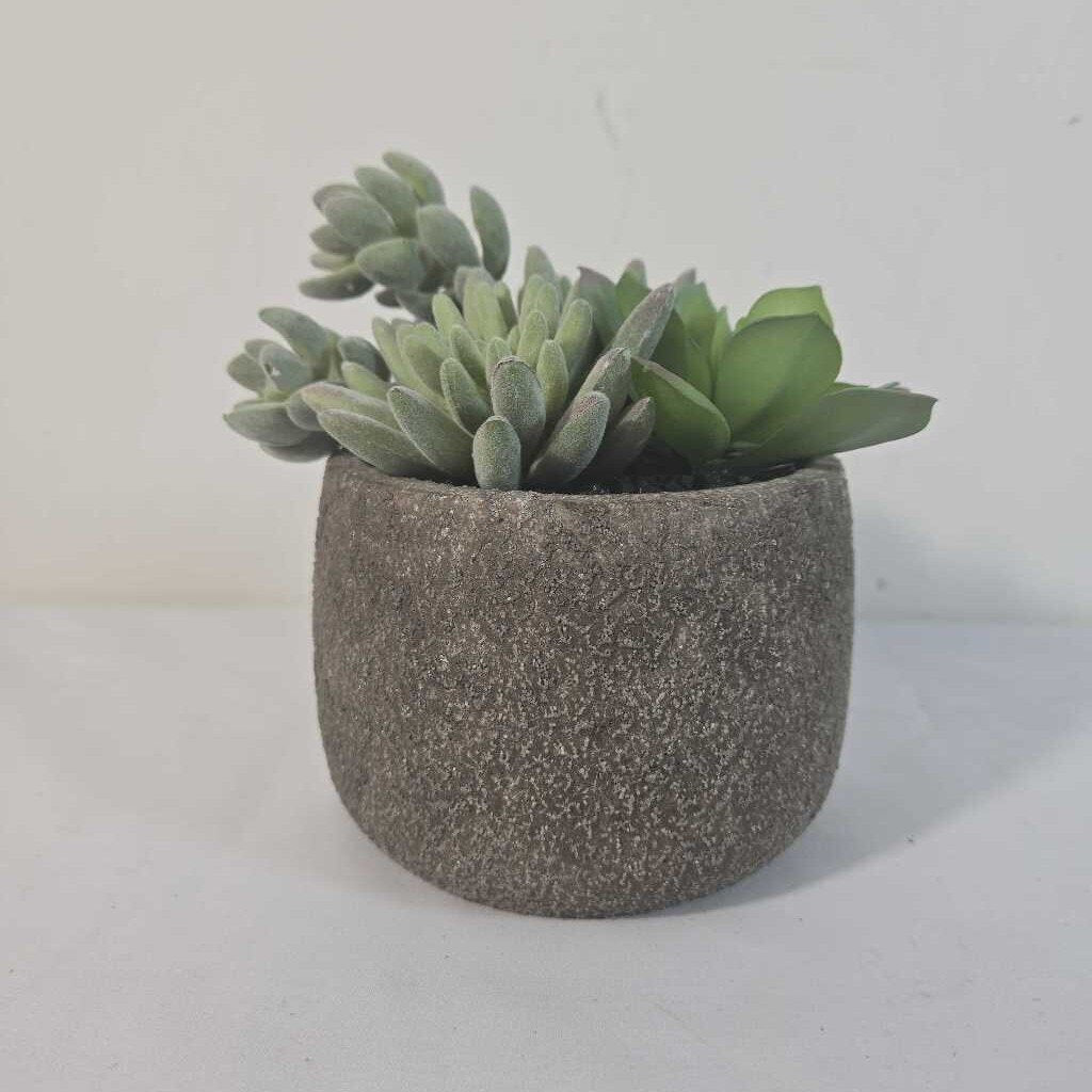 FAUX SUCCULENTS IN POT