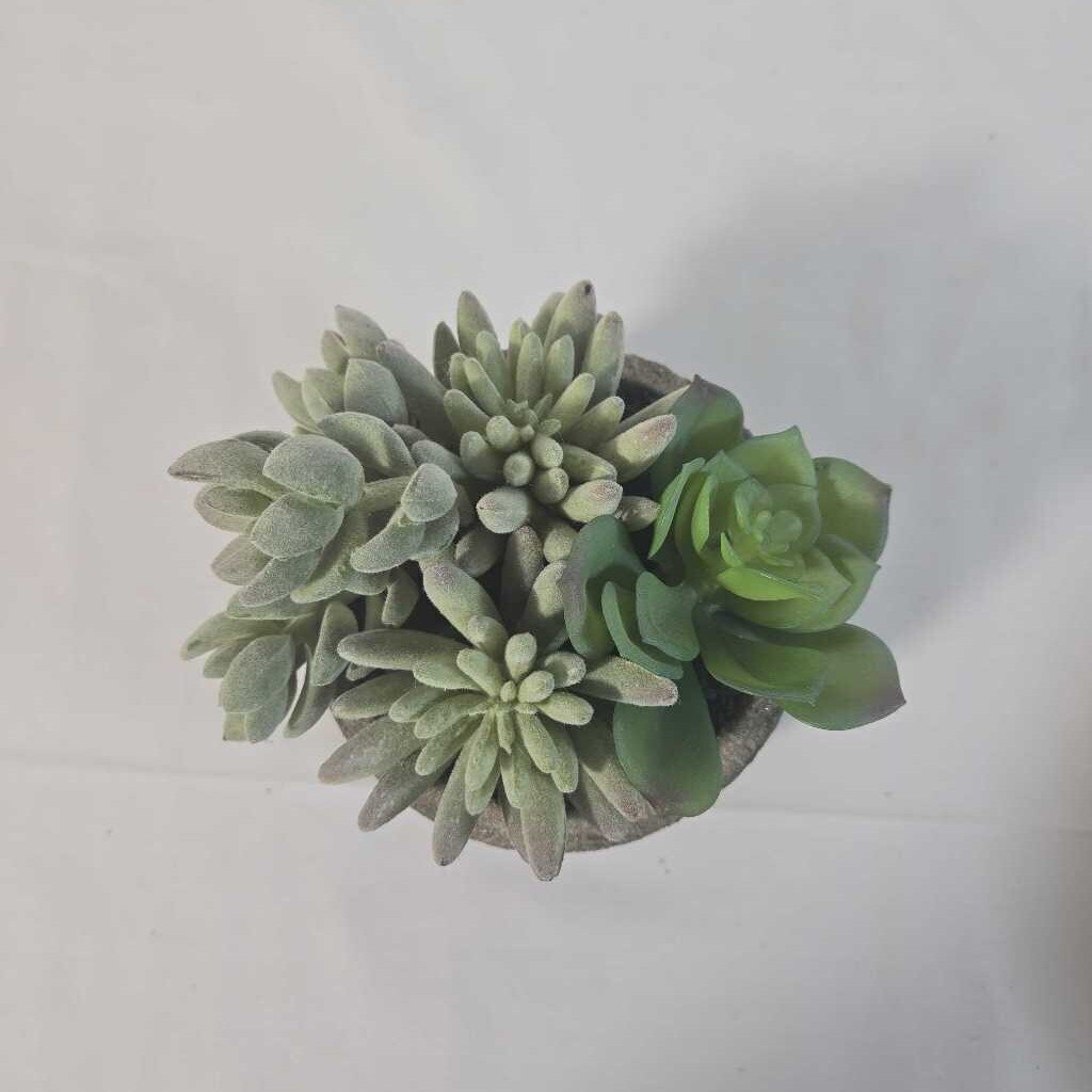FAUX SUCCULENTS IN POT
