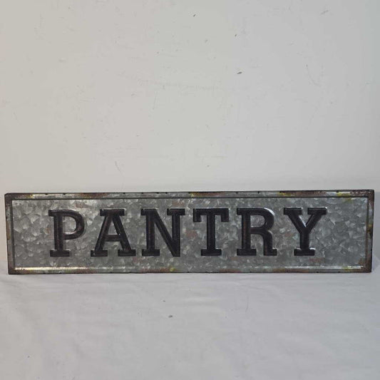 GALVANIZED PANTRY SIGN
