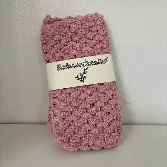 KITCHEN DISH CLOTH - DUSTY ROSE
