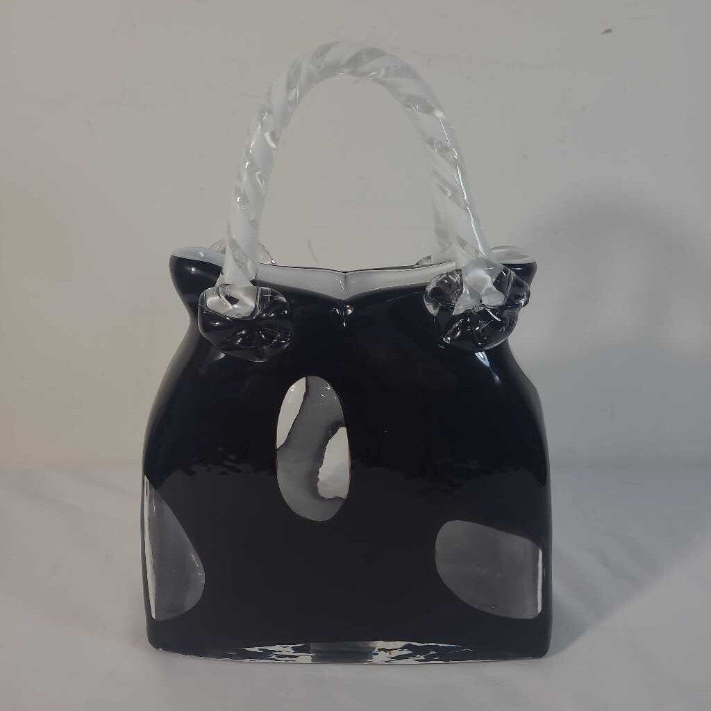 MURANO TYPE BLOWN GLASS PURSE