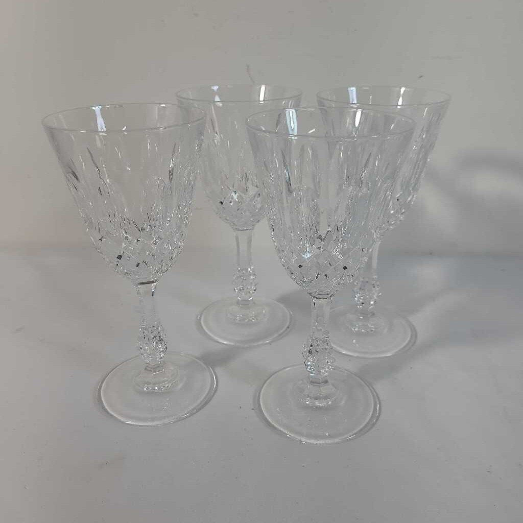 S/4 CROSS & OLIVE WINE GLASSES