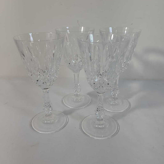 S/4 CROSS & OLIVE WINE GLASSES