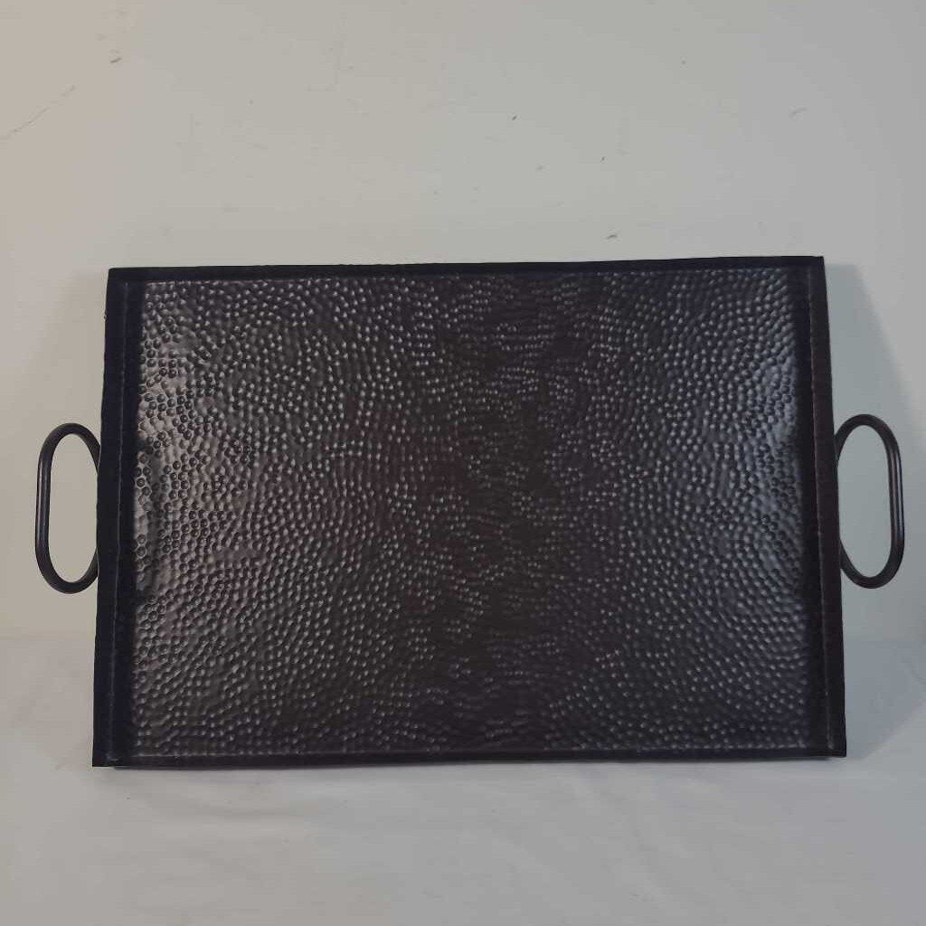 DIMPLED BRONZE METAL TRAY