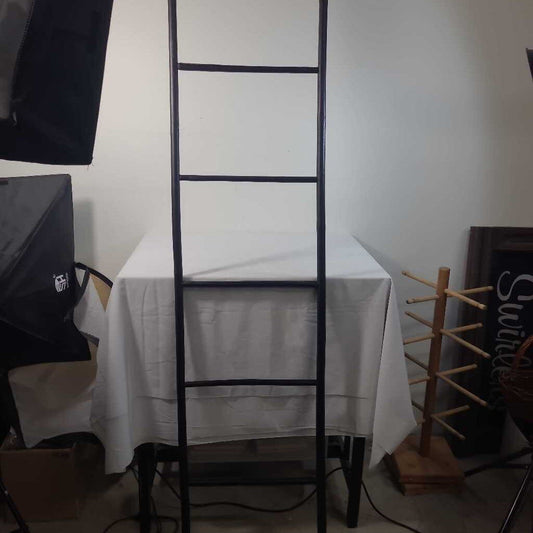 BLACK WOODEN LADDER
