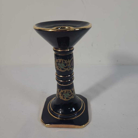 COLBALT BLUE & GOLD RHODOS CANDLE HOLDER