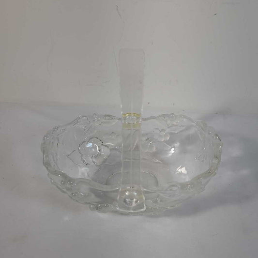 BELLA ROSE OVAL CRYSTAL BASKET