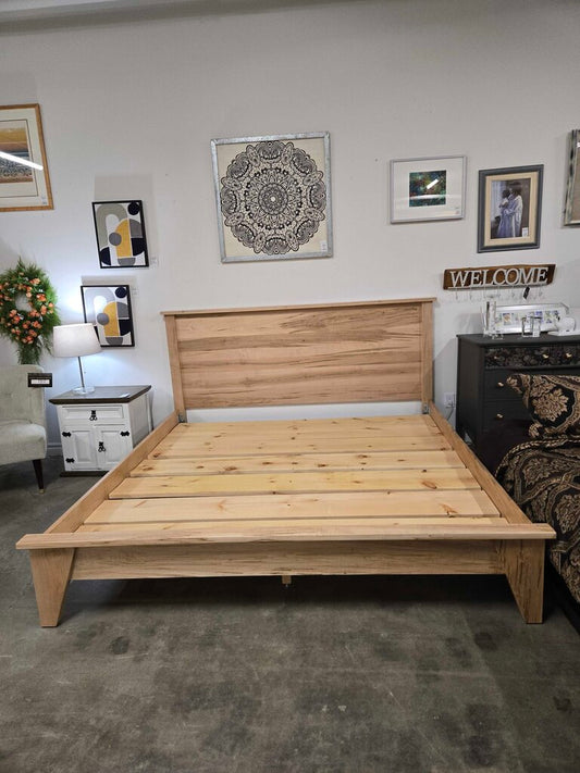 WORMY MAPLE KING BED FRAME