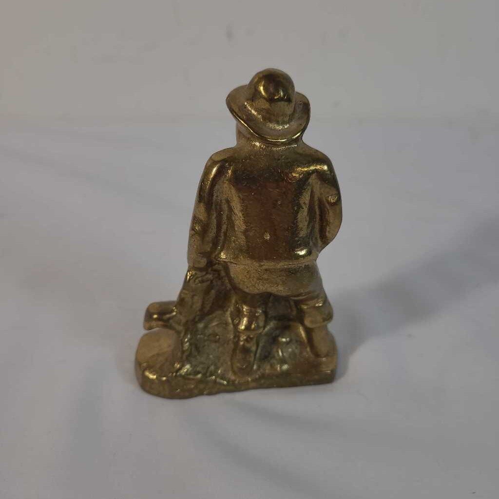 VTG SOLID BRASS FISHERMAN BOTTLE OPENER