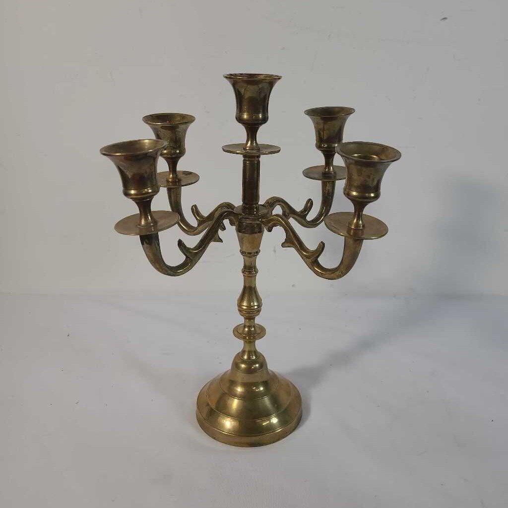 BRASS ORNATE CANDELABRA