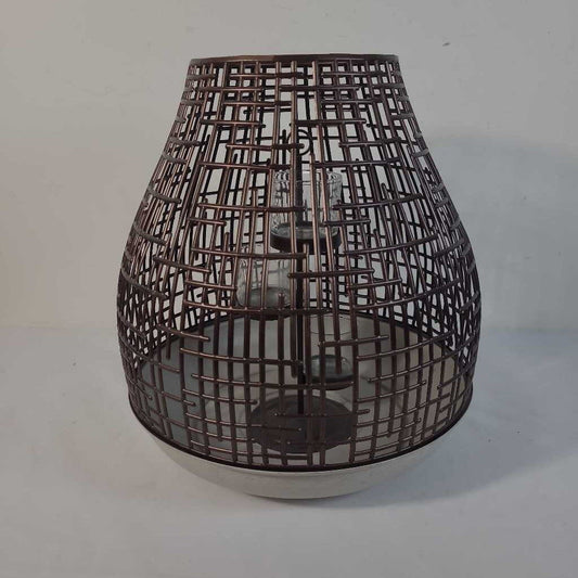 PARTYLITE 3pc CONTEMPO HURRICANE CANDLE HOLDER