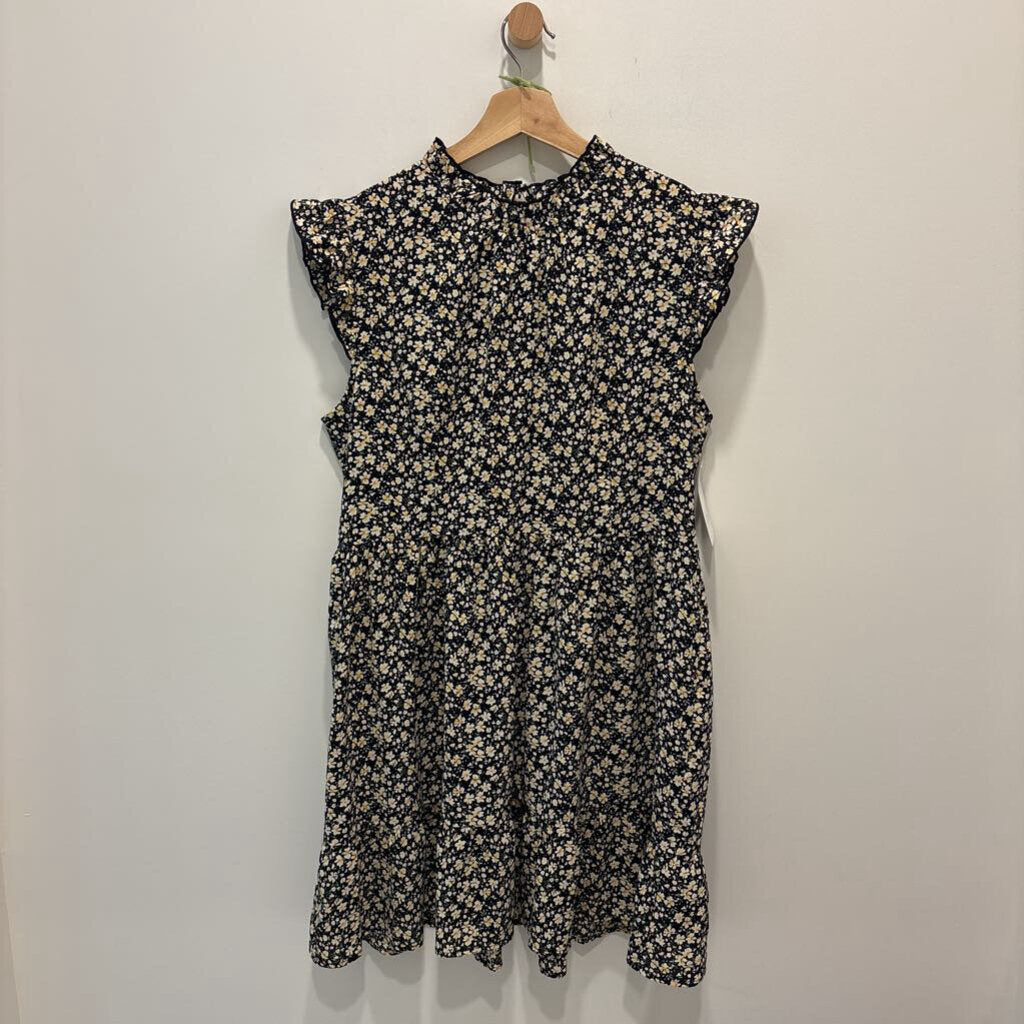 FLORAL HIGHNECK MINI DRESS