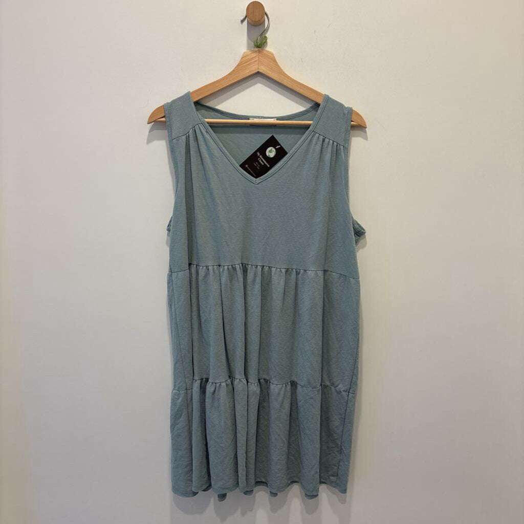 BLUE FLOWY TANK TOP