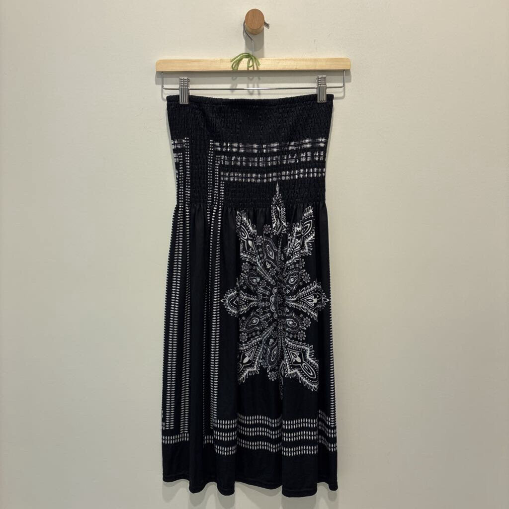 STRAPLESS MINI DRESS/COVER UP