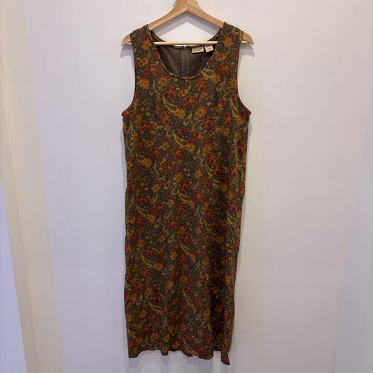 VINTAGE FLORAL MIDI DRESS