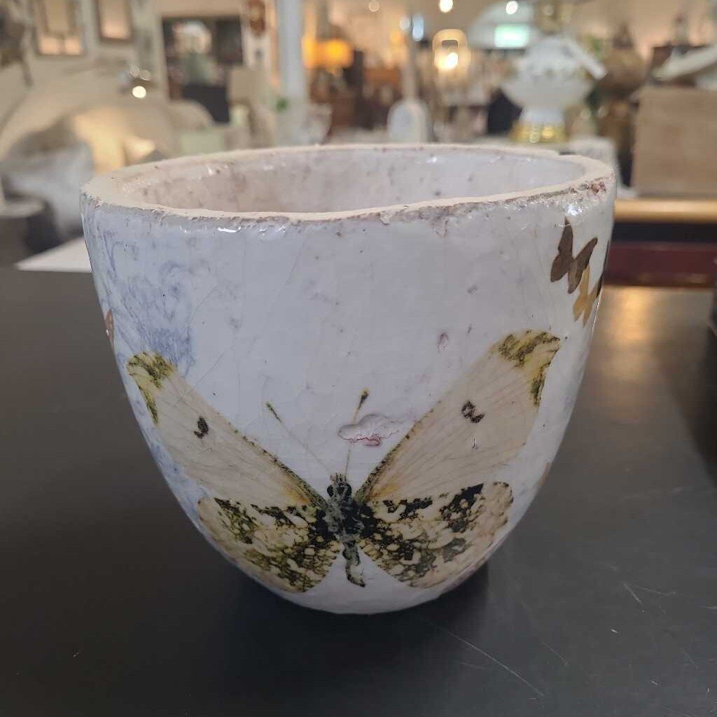 CERAMIC BUTTERFLY PLANTER