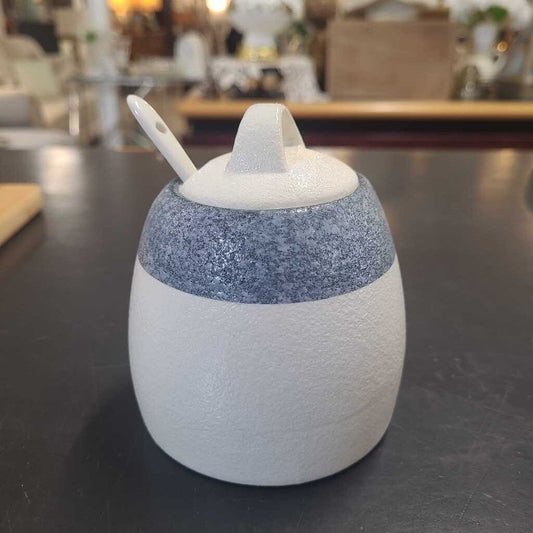 CERAMIC CONDIMENT JAR