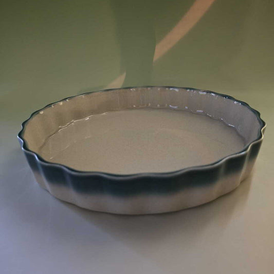 Wedgwood Pacific Blue Quiche 9" WWBLPA-QU18M1