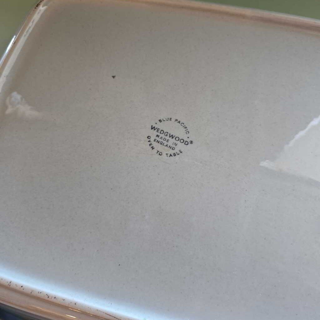 Wedgwood Pacific Blue 13" Rectangular Baker WWBLPA-RB13
