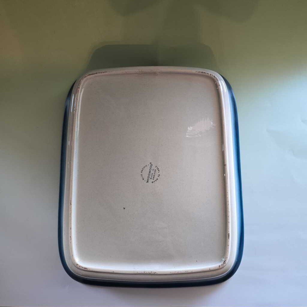 Wedgwood Pacific Blue 13" Rectangular Baker WWBLPA-RB13