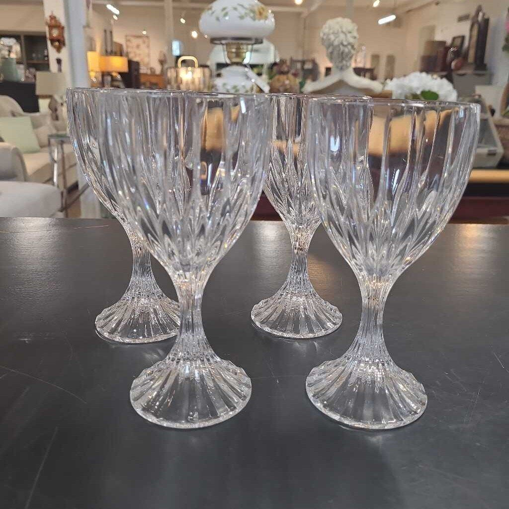 S/4 MIKASA PARK LANE CRYSTAL WINE GLASSES