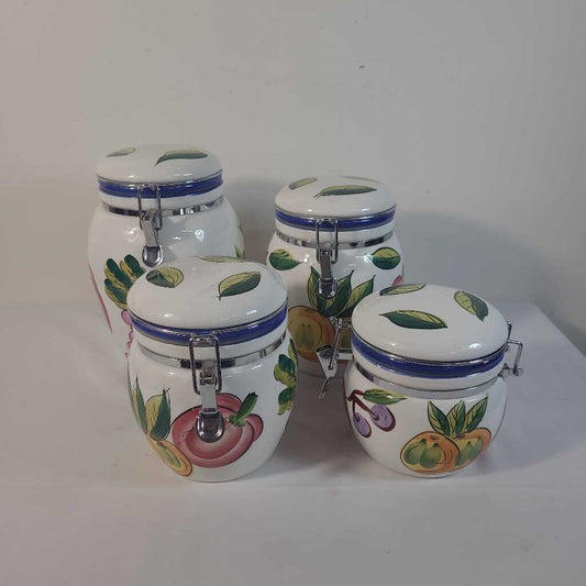 4pc TUSCANO ORCHARD CANNISTERS