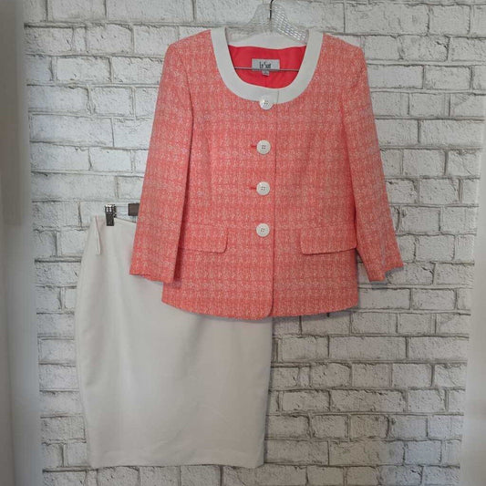 Le Suit Jacket & Skirt Set Sz8