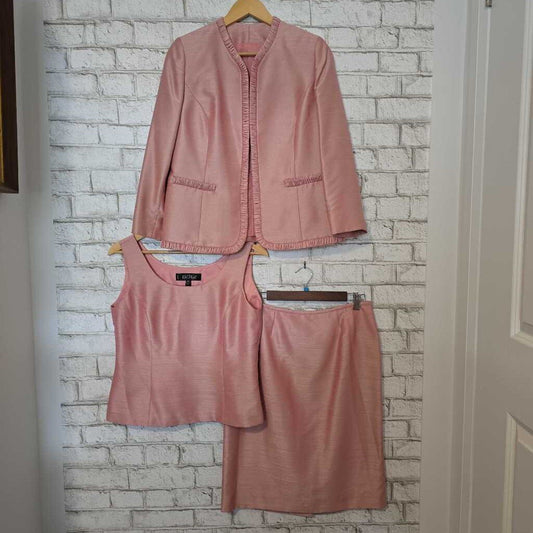 Kasper Pink 3pc Suit sz10P