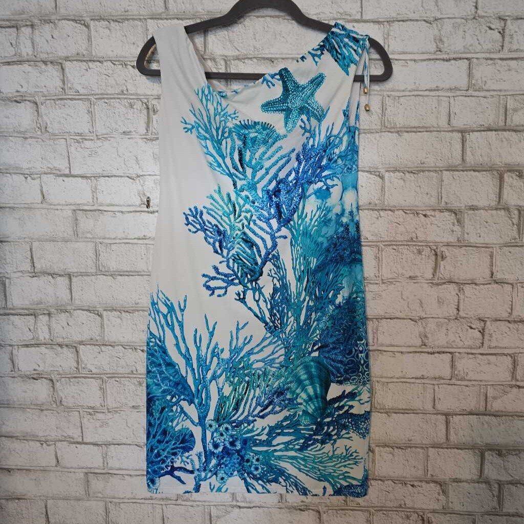 Roidal Spain Beach Dress Blue Coral