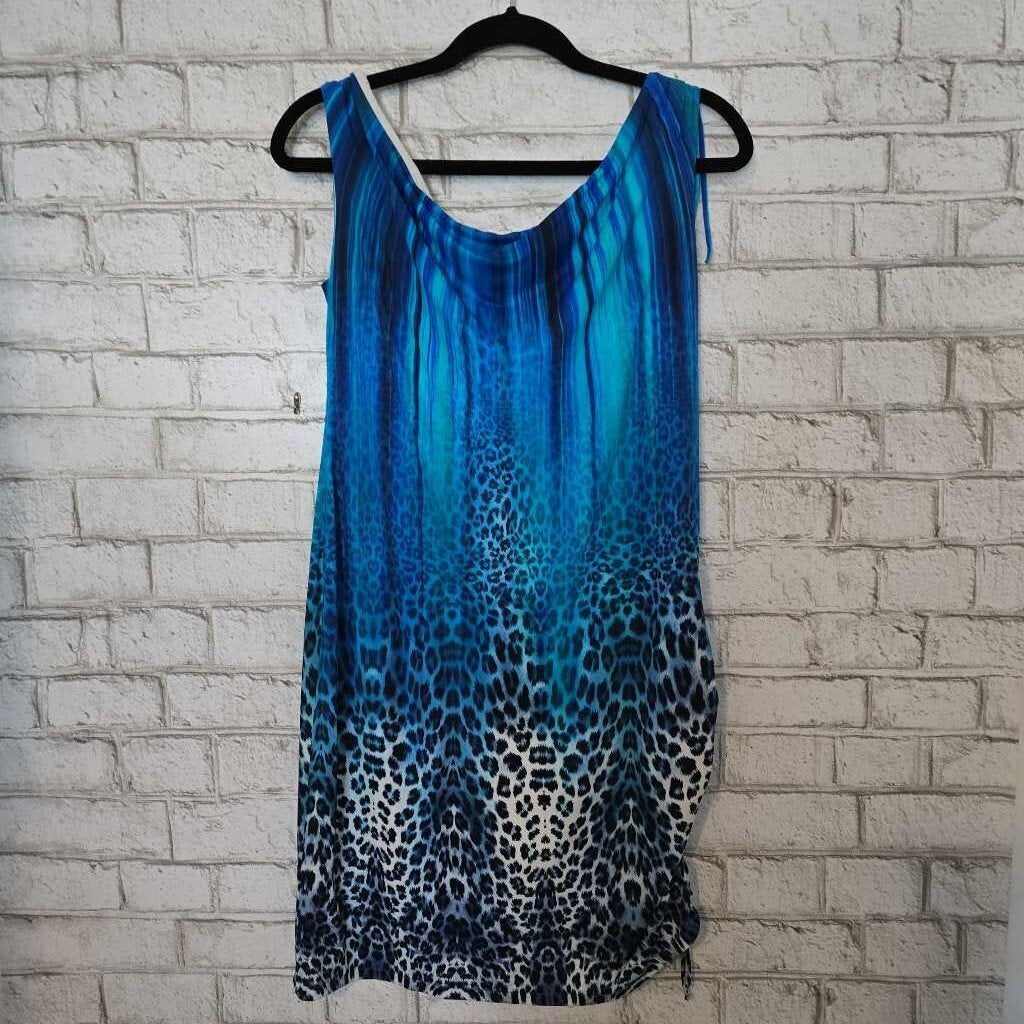 Roidal Spain Beach Dress Blue Coral
