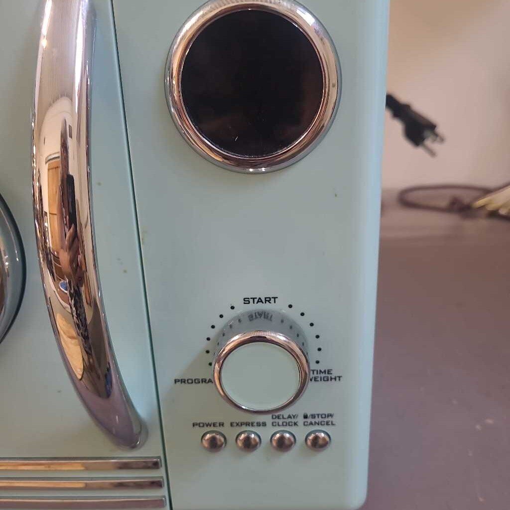 NOSTALGIA RETRO AQUA COUNTER MICROWAVE