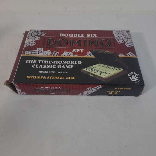 DOUBLE SIX DOMINO SET IN CASE