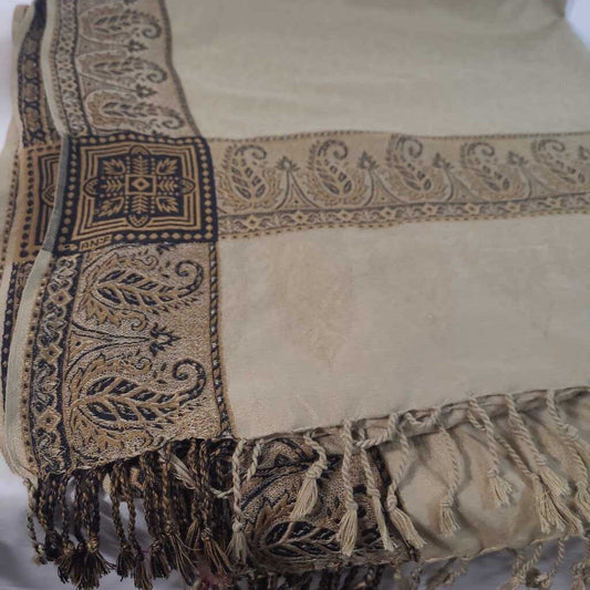 TAN & BROWN SCARF