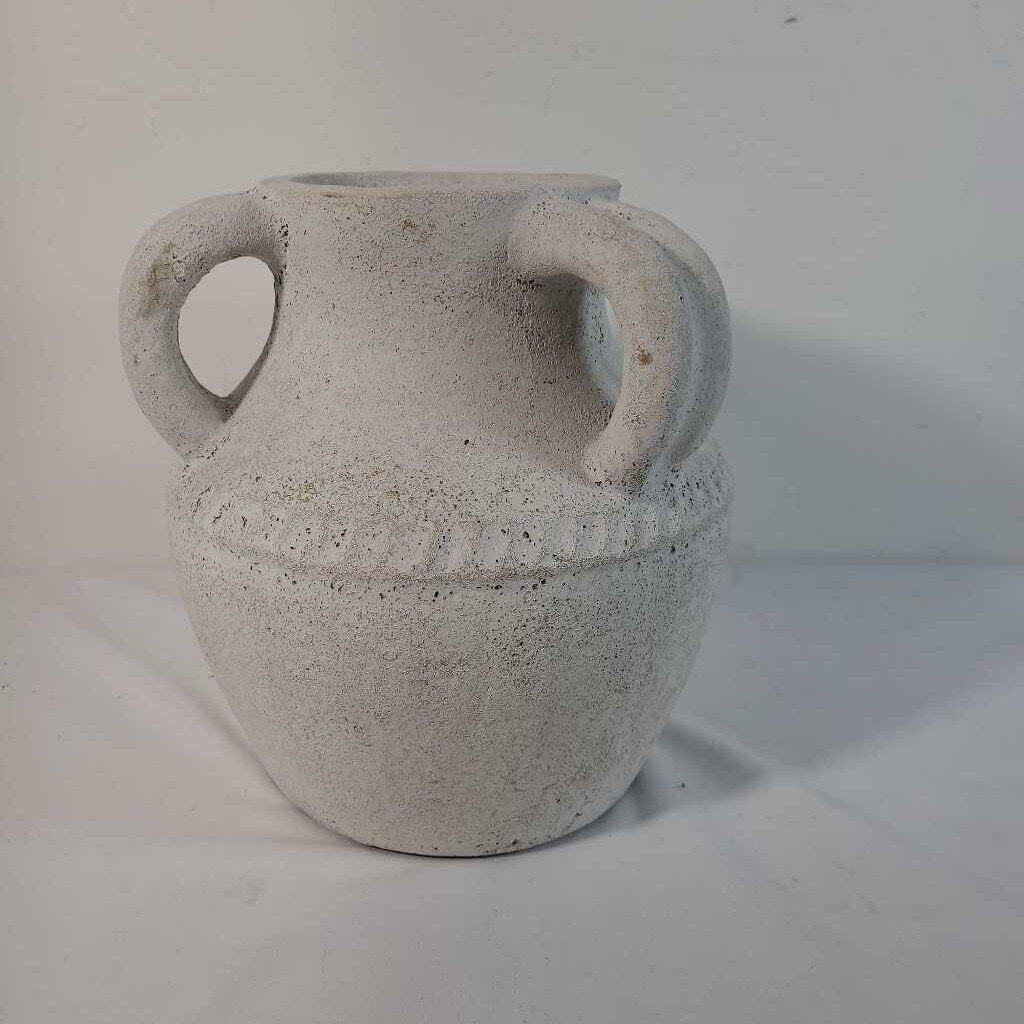 TRIPLE HANDLE IVORY JUG/VASE