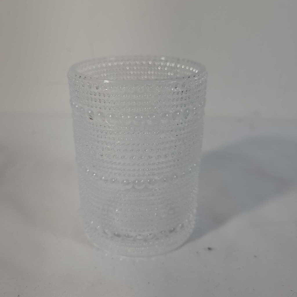 BUBBLE GLASS CANDLE HOLDER