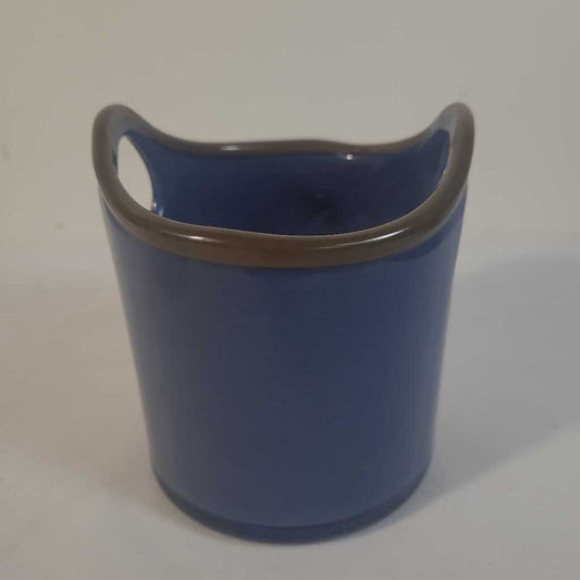 BLUE GLASS PLANTER