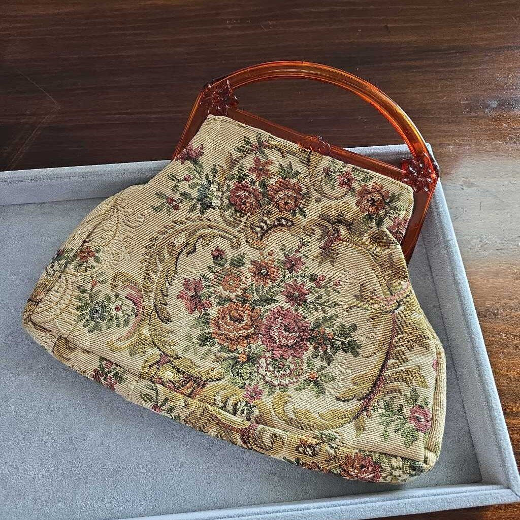 1960s Jacmore USA Tapestry Hand Bag