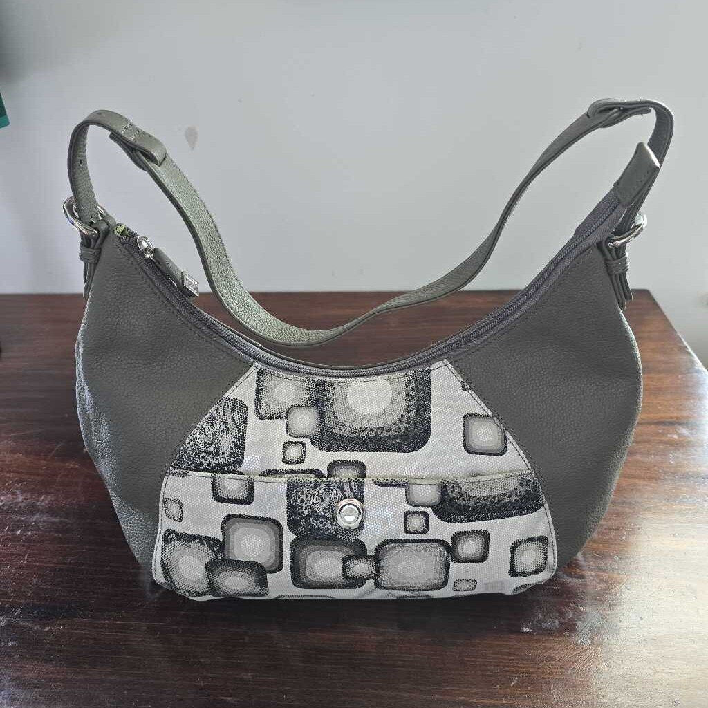 Soprano Canada Leather Shoulder Bag Green