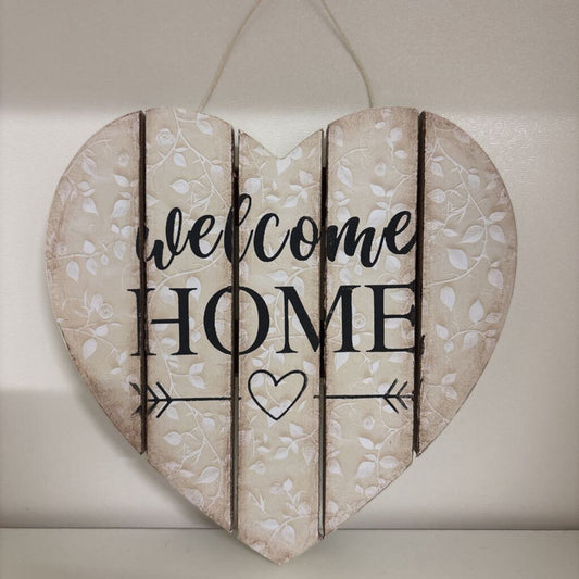 5.5" Welcome Home Heart Hanger