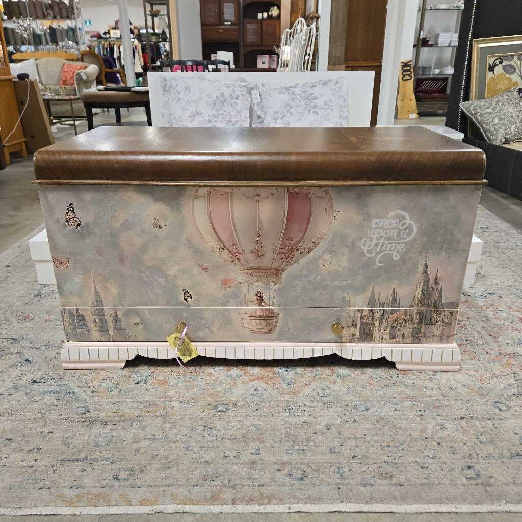 NEWLY REFINISHED PINK CEDAR CHEST