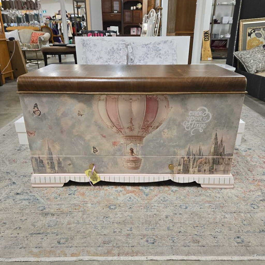 NEWLY REFINISHED PINK CEDAR CHEST