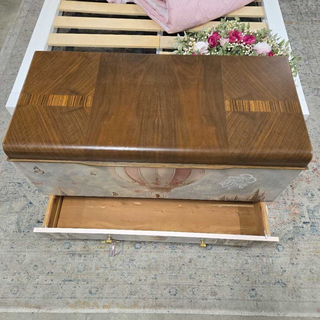 NEWLY REFINISHED PINK CEDAR CHEST