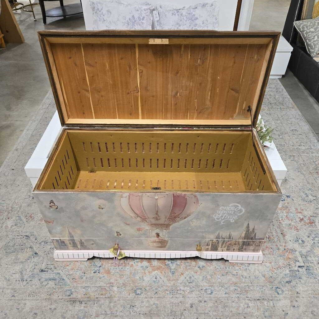 NEWLY REFINISHED PINK CEDAR CHEST