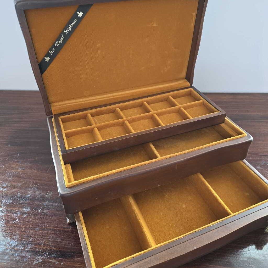 JASCO Her Majesty Emerald Lined Jewel Chest