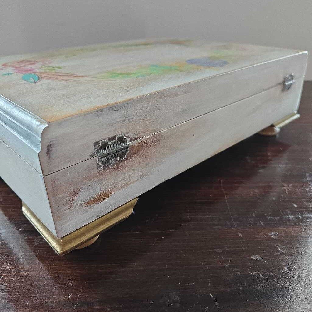 Upcycled Hand Painted Chest
