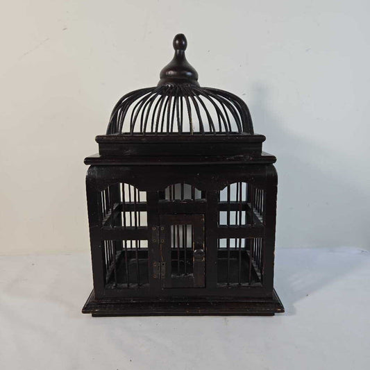 WOODEN BIRD CAGE