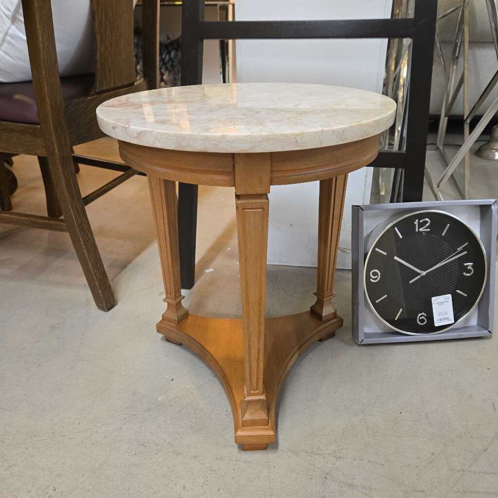 MARBLE TOP ACCENT TABLE