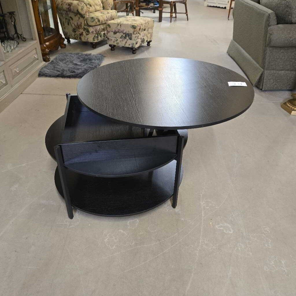 ROUND LIFT TOP COFFEE TABLE