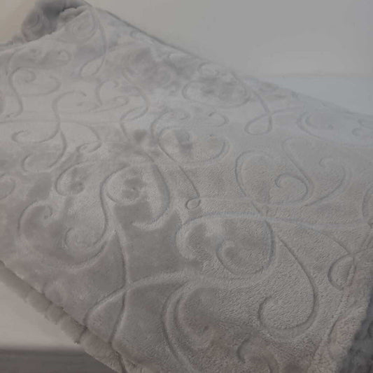 GREY FUZZY BLANKET